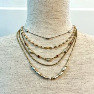 Multi Layered Gold Choker